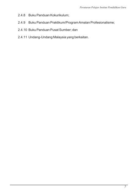 Buku Peraturan Pelajar IPG - Laman Web Rasmi IPGM Kampus ...
