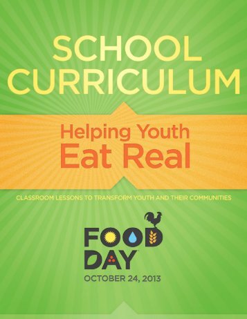 Food Day School Curriculum 2013
