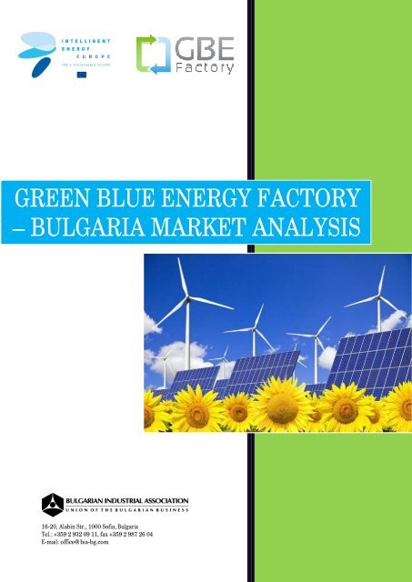 green blue energy factory â bulgaria market analysis - GBEfactory