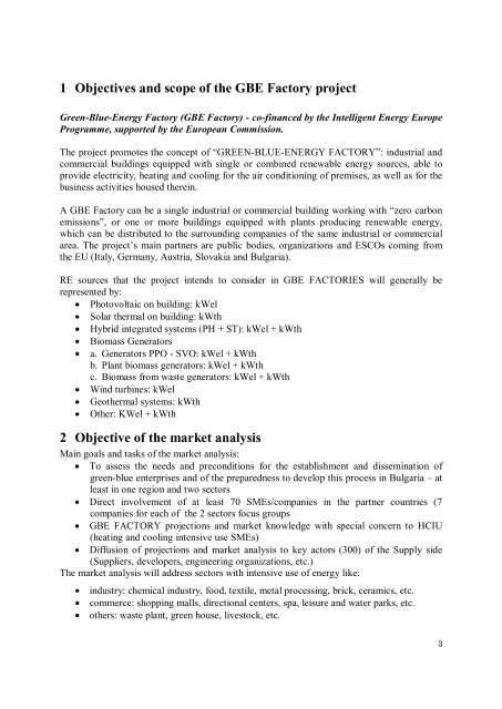 green blue energy factory â bulgaria market analysis - GBEfactory