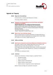 Agenda zur Tagung - Opentext Usergroup