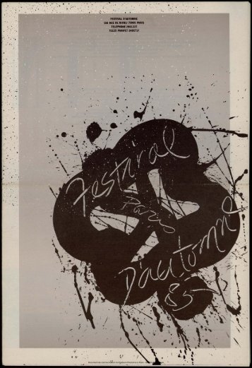 Programme général du Festival - Festival d'automne à Paris
