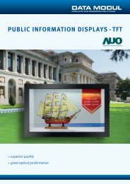 PUBLIc InFOrMATIOn DISPLAyS - TFT - Data Modul