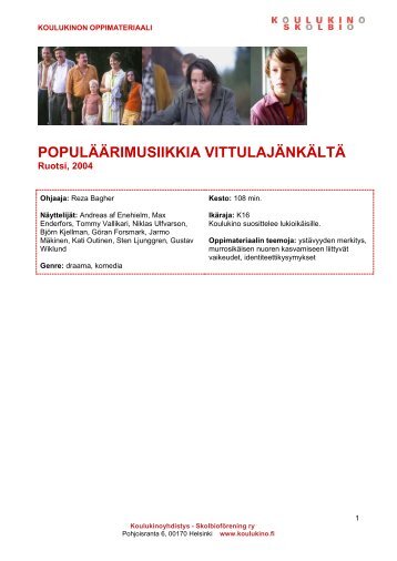 POPULÃÃRIMUSIIKKIA VITTULAJÃNKÃLTÃ - Koulukino