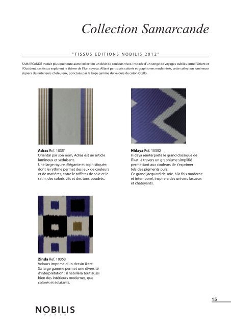 Tissus - Fabrics - Nobilis