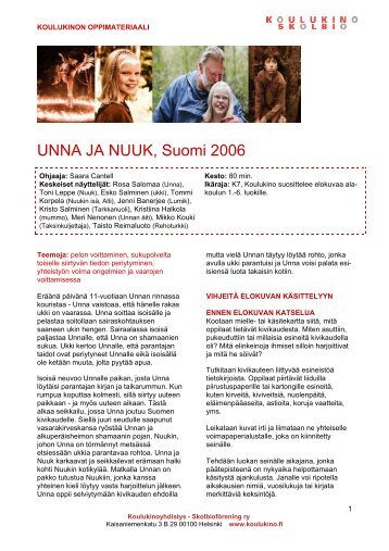 Lataa PDF-muotoinen materiaali tÃ¤stÃ¤ - Koulukino