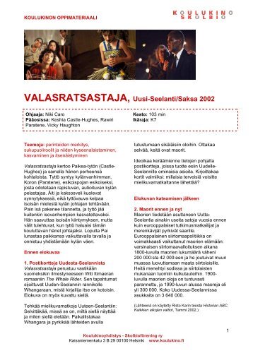 VALASRATSASTAJA, Uusi-Seelanti/Saksa 2002 - Koulukino