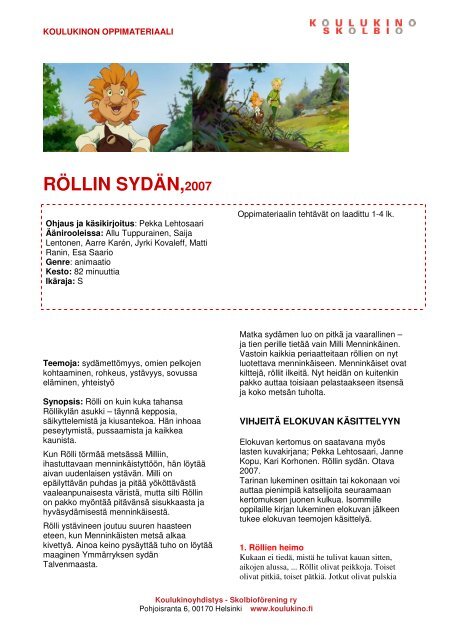 RÃLLIN SYDÃN,2007 - Koulukino