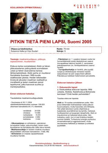 pitkin tieta pieni lapsi - Koulukino
