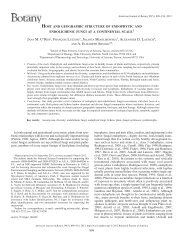 host and geographic structure of endophytic and - François Lutzoni's ...