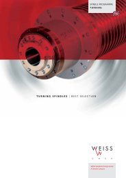 Weiss - Turning Spindles Brochure - Siemens Industry, Inc.