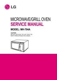 MICROWAVE/GRILL OVEN SERVICE MANUAL