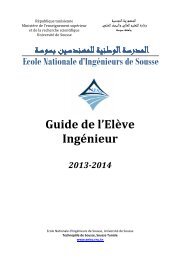 voir le document - Ecole Nationale d'Ingénieurs de Sousse