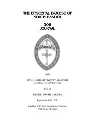 the episcopal diocese of the episcopal diocese of south dakota