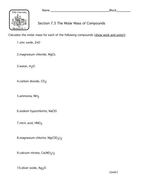 Molar Mass