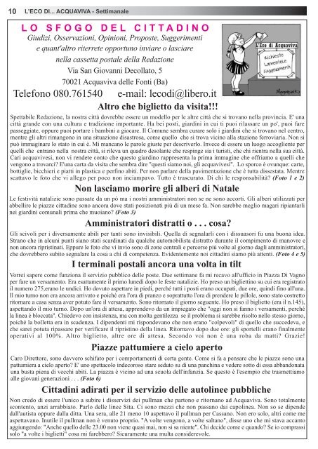 L'Eco di Acquaviva n. 2 del 24/01/2011 - telemajg