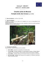 Morzine - compte-rendu des travaux - INTERREG ForÃªts de Protection