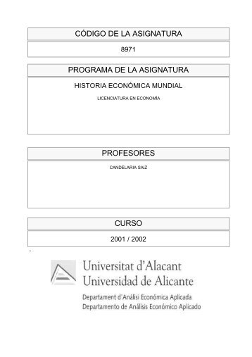 Historia Economica Mundial Economia - Departamento de AnÃ¡lisis ...