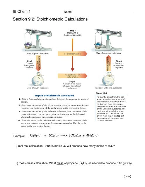 worksheet-stoichiometric-calculations