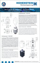 Technische Details - Hohenstein-GmbH