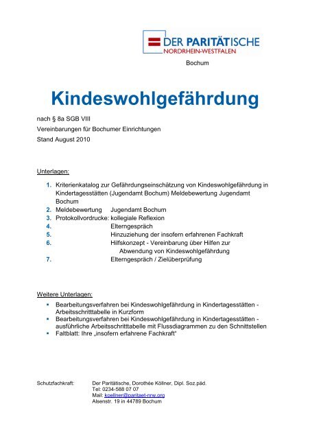 Arbeitshilfe Tageseinrichtungen fÃ¼r Kinder - Der ParitÃ¤tische in ...