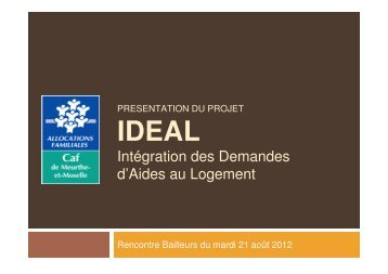 PrÃ©sentation IDEAL - Caf.fr