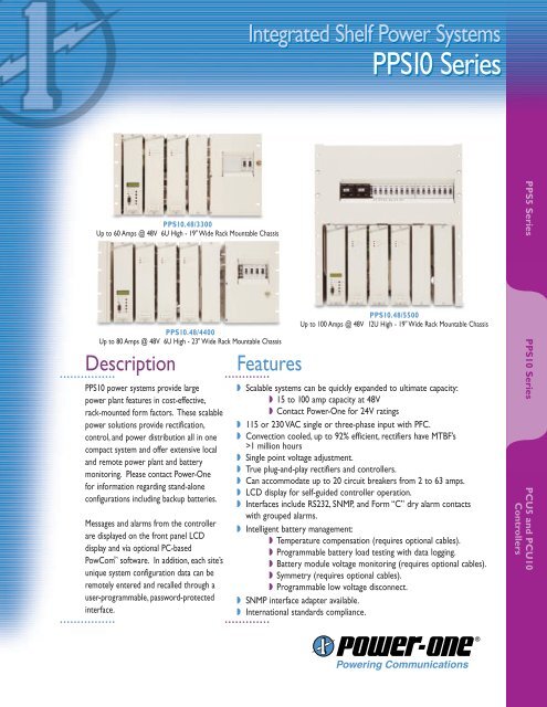 Integrated Shelf Power Systems PPS10 Series - Armspower.com