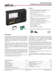 M Series AC-DC and DC-DC Data Sheet - Armspower.com