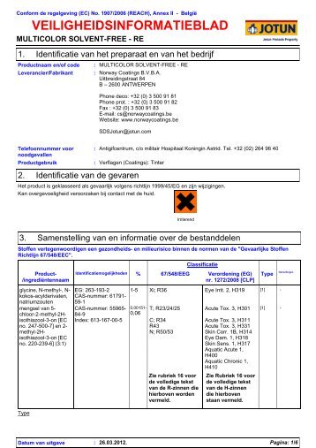 veiligheidsinformatieblad - Jotun