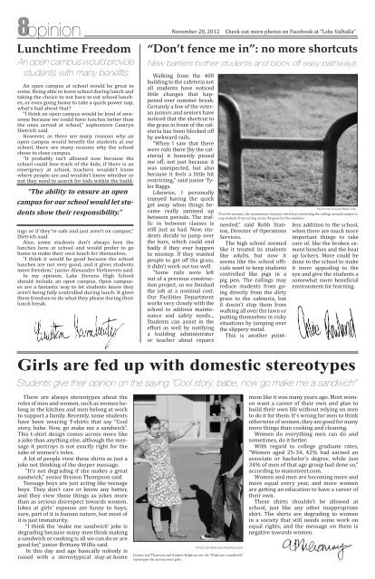 Issue 4: November 28, 2 - Lake Stevens School District #4