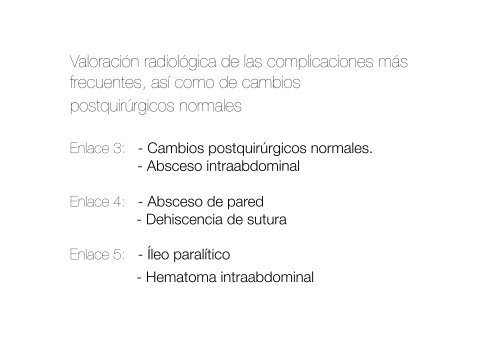 Valoración radiológica de las complicaciones más frecuentes, así ...