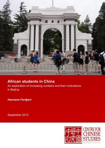 African students in China - The Centre for Chinese Studies