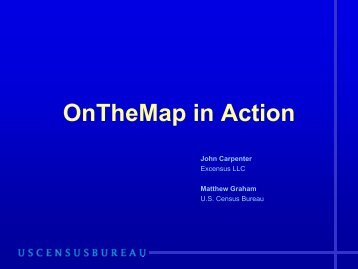 Matthew Graham, U.S. Census Bureau, and John Carpenter ...