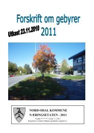 Gebyrhefte 2011 Utkast.pdf - Nord-Odal Kommune