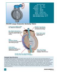 PDCPD Large Diameter Butterfly Valve - Lee Supply