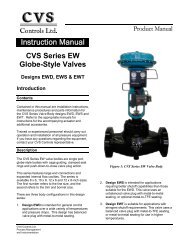 Series EW Globe Valves - CVS Controls