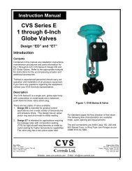 CVS Series E 1 through 6-Inch Globe Valves - Global Supply Line