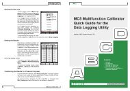 MC5 Multifunction Calibrator Quick Guide for the Data Logging Utility