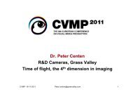 Time of flight, the 4th dimension in imaging - 2020 3D Media