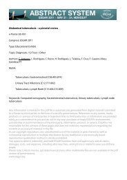 Abdominal tuberculosis – a pictorial review e-Poster: EE ... - H.U.C.