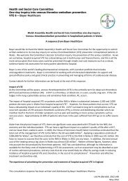 Consultation response: VTE 6 - Bayer Healthcare PDF 486 KB