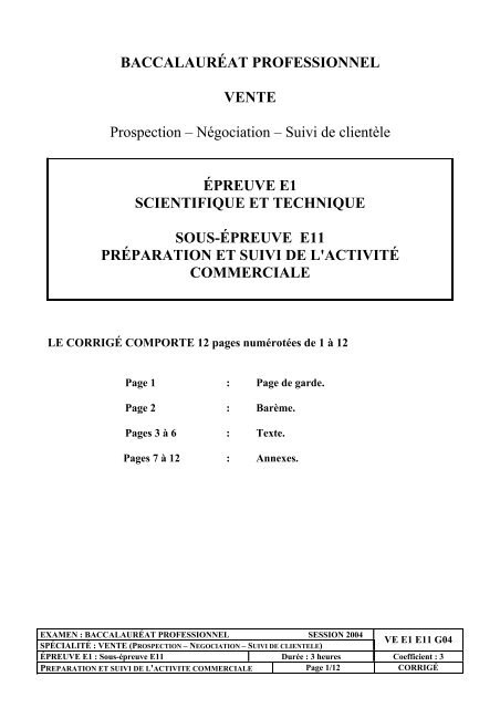 BACCALAURÃ AT PROFESSIONNEL