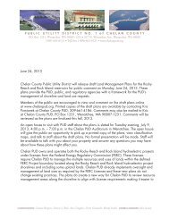 Land Mgmt Plan letter to public June 2013 - Chelan County Public ...