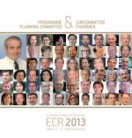 ECR 2013 Programme Team - myESR.org