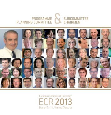 ECR 2013 Programme Team - myESR.org
