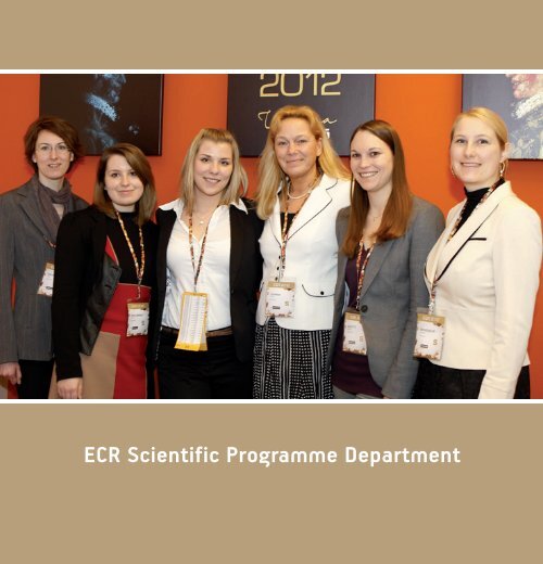 ECR 2013 Programme Team - myESR.org