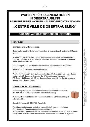 „Centre Ville“ de Obertraubling - La Brique GmbH