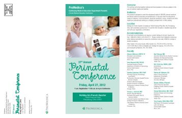 Perinatal Conference - ProMedica