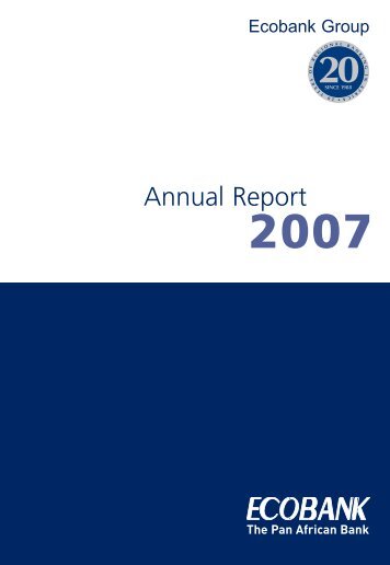 Annual Report 2007 - Investing In Africa