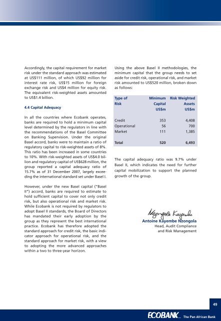 Annual Report 2007 - Investing In Africa